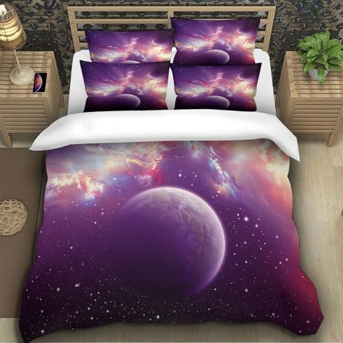 Housse de couette Espace Galactique Super King 260x220cm