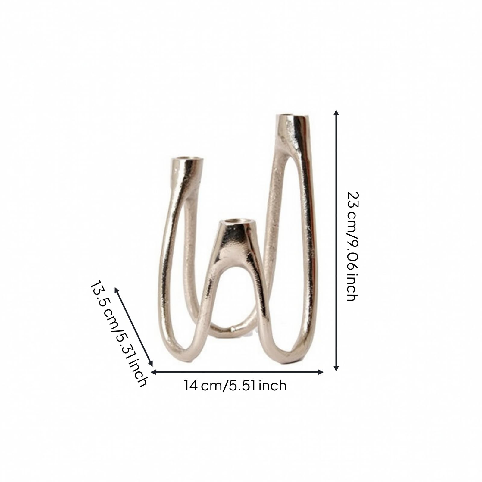 Candelabro in Alluminio Scultoreo