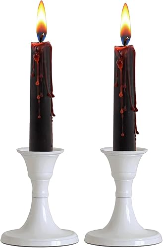 Miniatura 3 de Rely+ Juego de 2 portavelas Velas cónicas decorativas para candelabros Portavelas Portavelas para velas cónicas Portavelas modernos para cenas,