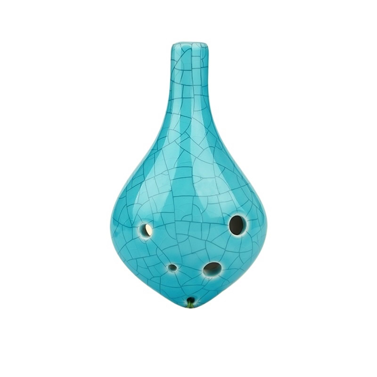 Okarina 6-Loch Ice Crack Alto C Key Anfänger Selbstlernkurs Mit Tutorial(Blue cracks)