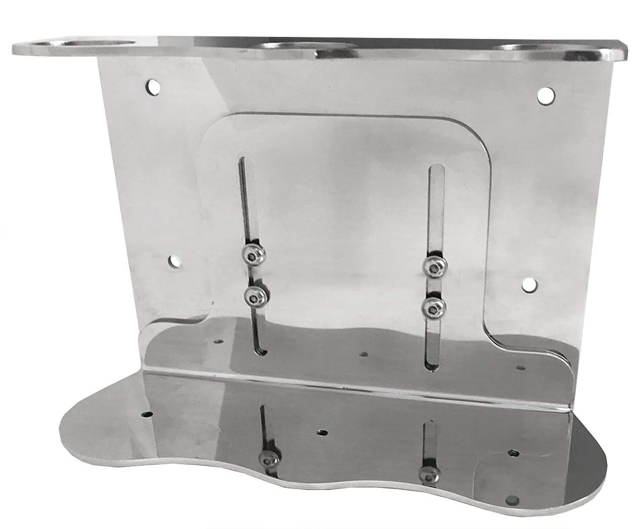 Terra Pure (Shower Wall Bracket, Green Tea) - Triple Wall Mounted Shower Dispenser Bracket Holds 3 Retail Size Hotel Amenities Stainless Steel 300ml (Single Bracket)