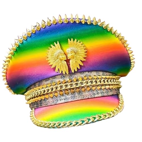 Chapeau pour grandes têtes de haute manufacture avec ses badges scintillants