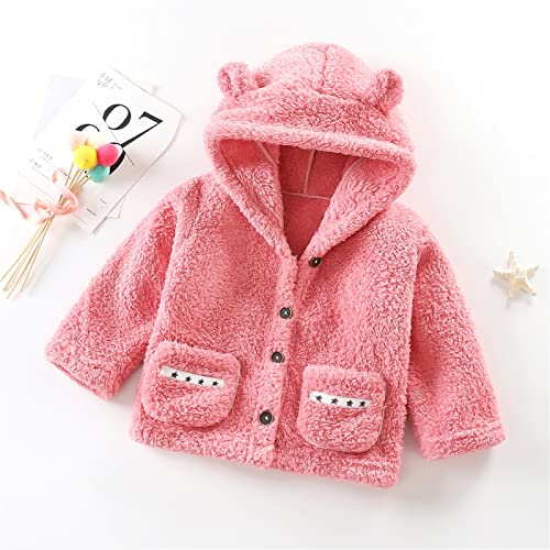 Kids Infant Children Toddler Baby Boys Girls Long Sleeve Hooded Jacket Thick Coat Outer Outwear Kids Fleece Jacket Girls2