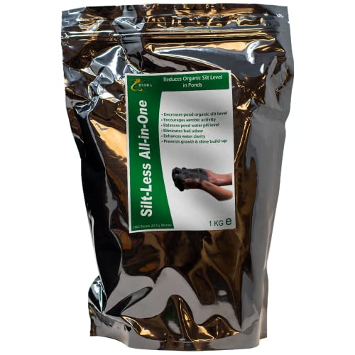 Hydra Pond Silt Remover - All in One Pond Algae Remover & Pond Water Treatment | Pond Sludge Remover Prevents Blanket weed, Algae, Cloudy Water, Slime & Bad Odour | 1KG