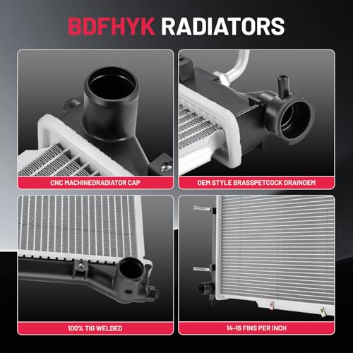 Image of BDFHYK 1839 Aluminum Radiator for Subaru Legacy 1995-1999