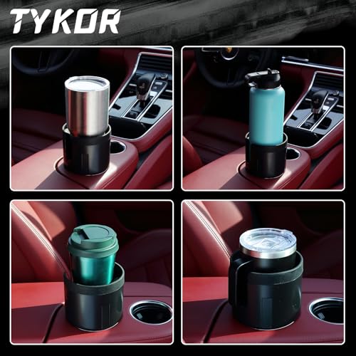 TYKOR Car Cup Holder Expander Adapter with Offset Insert, Cup Holder Expander for Cars Compatible with Stanley 0.4-1.2 L, Other Large Drinks in 0.5-1.4 L (7-10.5 CM) - Image 5