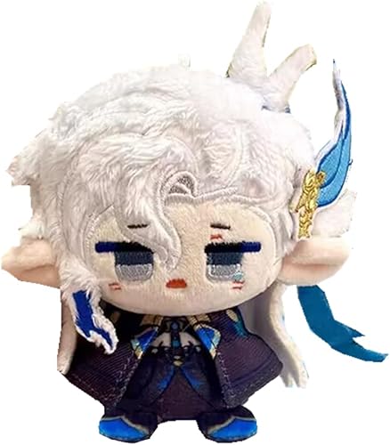 Miniatura 6 de Anime lindo 3.9 in sentado muñecas de felpa juguetes Cosplay bolsa colgante regalo