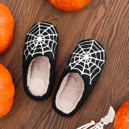 Women's & Men's Fluffy Plush Slippers - Cute Cartoon Animal House Slippers - Cuddly Warm Indoor/Outdoor Fuzzy Memory Foam Retro Home Couple Shoes3