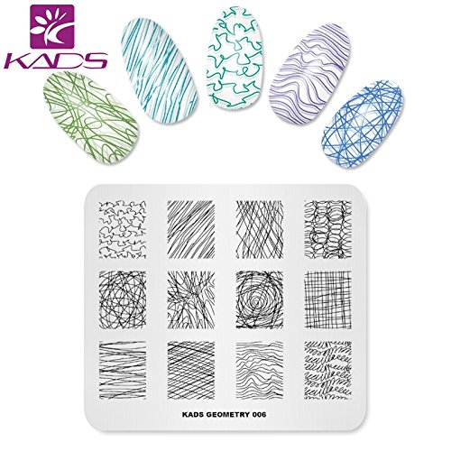 KADS 5 peças/conjunto de molde de unhas, molde de arte de unhas, ferramenta de decoração, geometria,