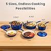 QuliMetal Nonstick Enameled Cast Iron Cookware Set, 5 Pcs Pots and Pans with Lid, Skillet, Frying Pan, Saucepan & Dutch Oven for All Stovetops, PFA Free - Ideal for Sourdough Bread Baking #1
