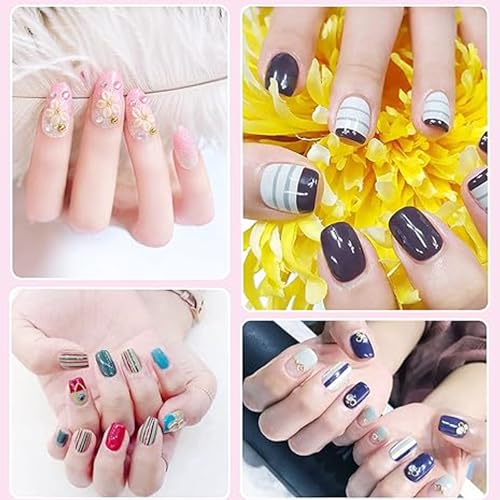 HomTop Nail Art Tools 22-piece Set, Resin Nail Art Palette, 2-way Acrylic Silicone Engraving Pen Dotting Pen Tools Nail Art Kit for Nail Art DIY Home Salon Makeup Display Board, pink - Thumbnail 7