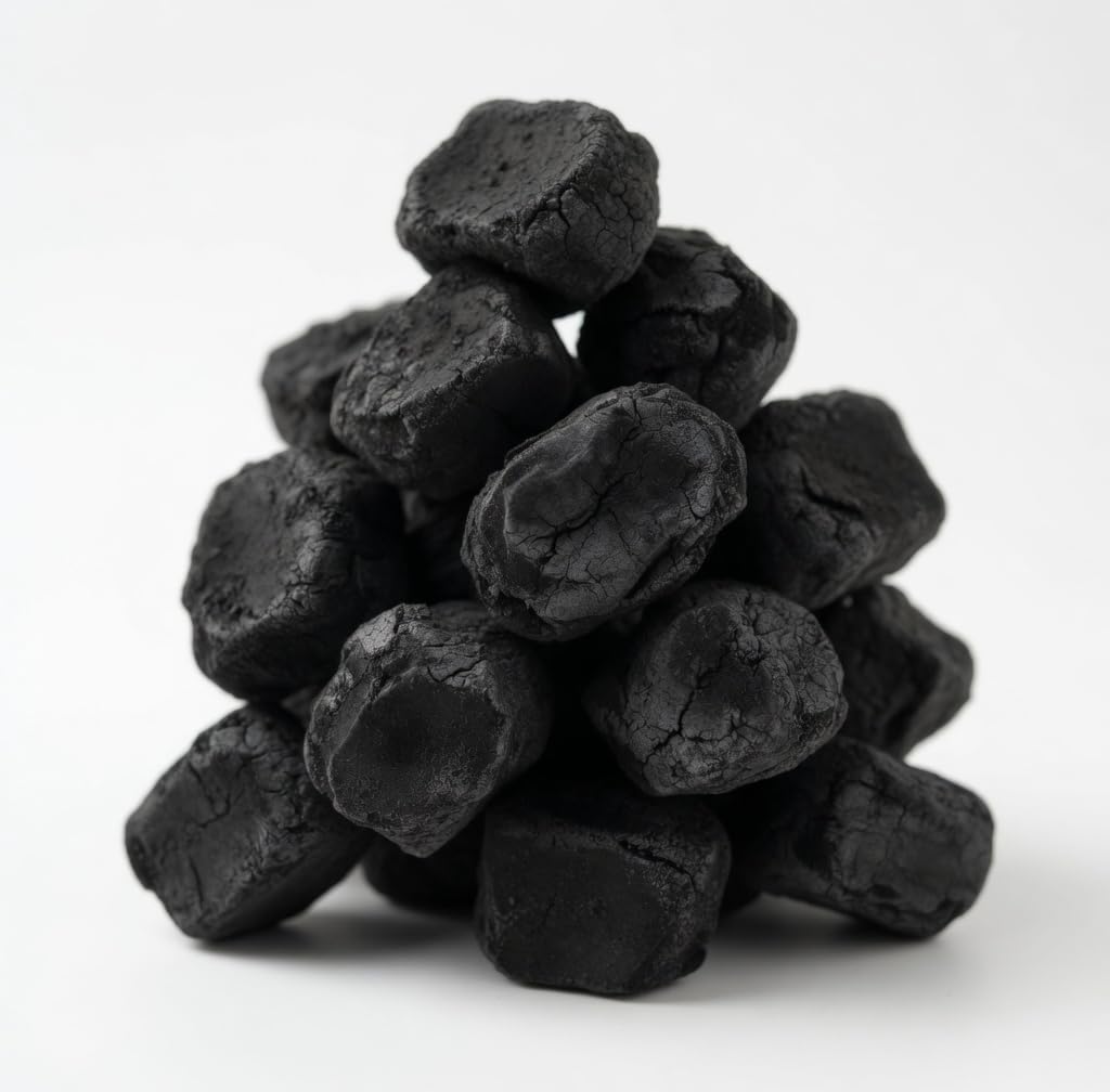 Carbone per BBQ e Grill 3kg | Bricchette Carbonella Senza Fumo Senza Odore | Accensione 10–15 min | Brace Uniforme 4 Ore | 100% Naturale Vegetale | Qualità Ristorazione