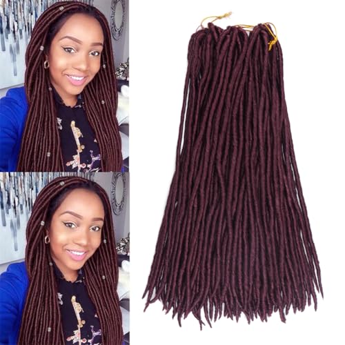 Haolocs 6Pcs/Lot Straight Faux Locs Crochet Hair...