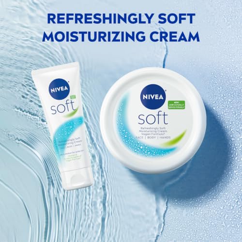 NIVEA Soft Moisturizing Cream for Body, Face and Hands, 3 x 2.6 OZ - image 9