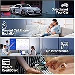 Faraday Bag, RFID Signal Blocking Bag, GPS Car Key Cell Phone Signal FOB Blocker Wallet Shielding Pouch Privacy Protective Case, Car Security Protection, Anti-Theft Pouch, Anti-Tracking Anti-Spying - Image 3