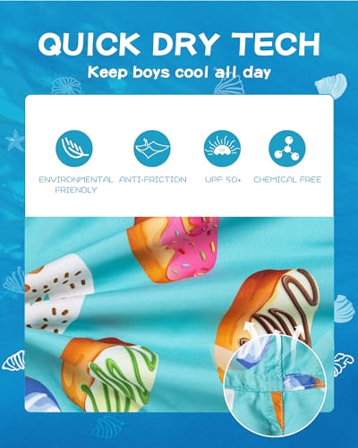 Image of SURF CUZ Boys Swim Trunks Toddler Swim Shorts UPF 50+ Bathing Suit for Boy Swimsuit Quick Dry Mesh Beach Boardshorts Swimwear