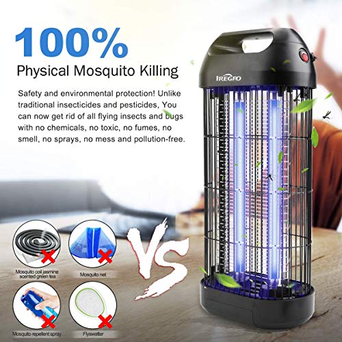 IREGRO Lampe Anti Moustique, 18W UV Tueur d'Insectes Électrique Anti Insectes Répulsif Killer for Kitchen Living Room, Indoor Bedroom and Children's Room (Prise Britannique) IREGRO Lampe Anti Moustique, 18W UV Tueur d'Insectes Électrique Anti Insectes Répulsif Killer for Kitchen Living Room, Indoor Bedroom and Children's Room (Prise Britannique)