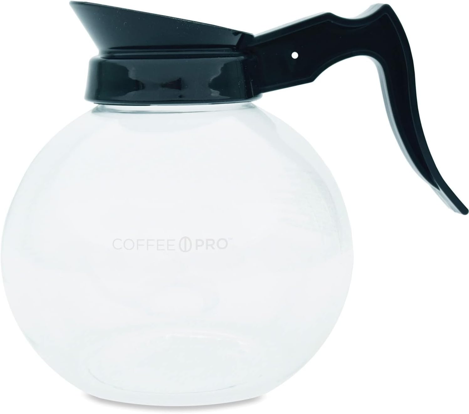 Original Gourmet Food Company CP27000 Glass Decanter Regular 12 Cup 8-Inch x10-Inch x10-Inch Black Handle
