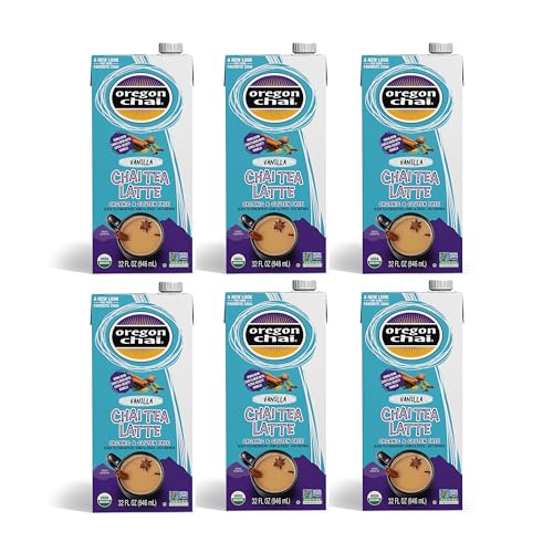 Oregon Chai Vanilla Chai Concentrate, 32 Fluid Ounce (Pack of 6)