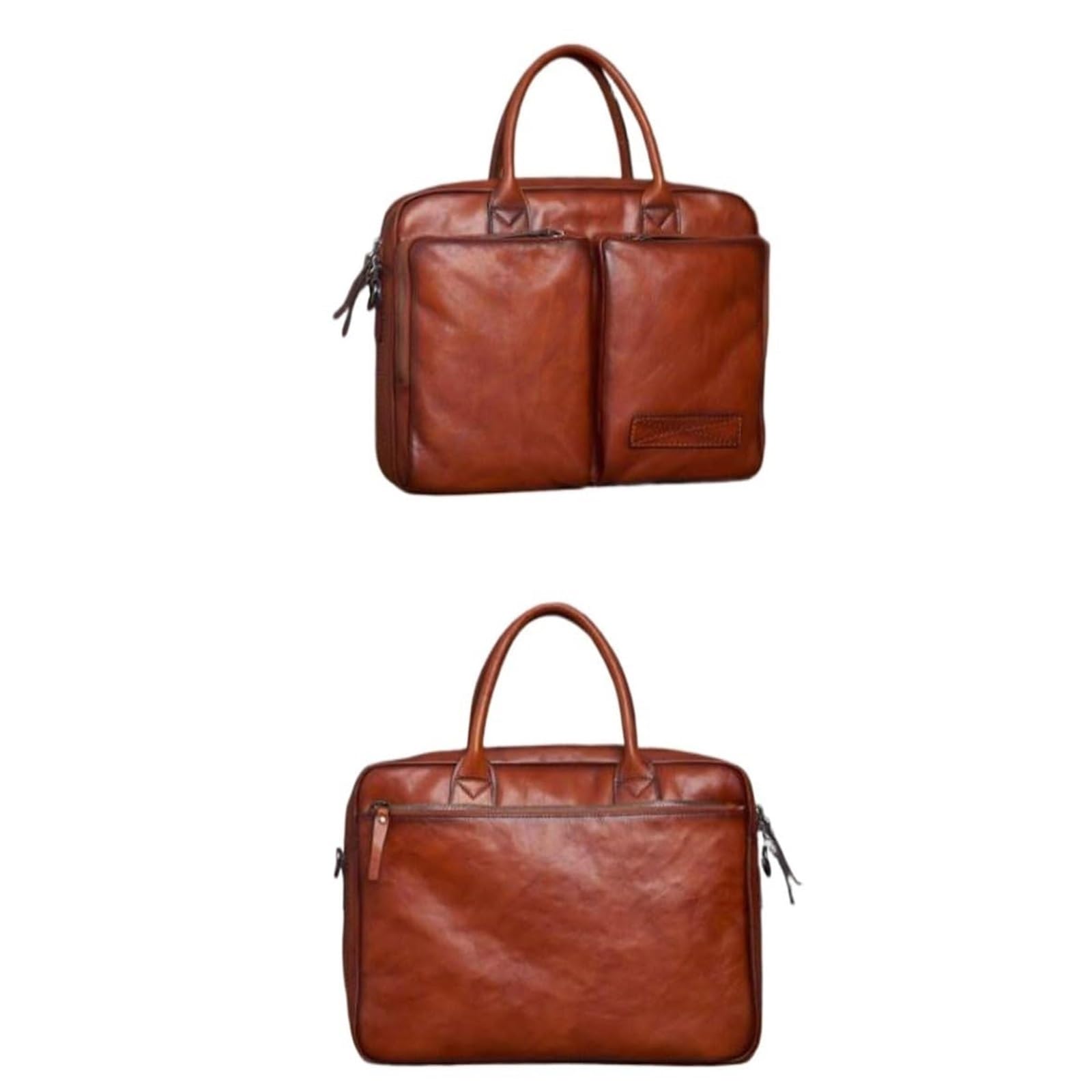 Bolso maletín de cuero for hombre Bolsos de cuero for computadora portátil