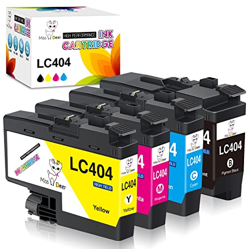 Miss Deer LC404 Ink Cartridges Compatible Replacement for Brother...