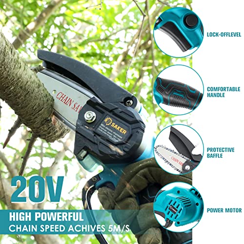 Saker-Mini-ChainsawPortable-Electric-Chainsaw-CordlessHandheld-Chain-Saw-Pruning-Shears-Chainsaw-for-Tree-BranchesCourtyardHousehold-and-GardenSAKER-Mini-Chainsaw-1-Battery