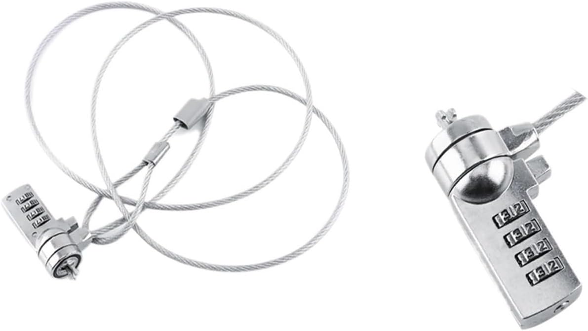 Laptop Theft Deterrent Laptop Combination Security Lock Cable Chain Theft Deterrent 4 Digit Password for Notebook PC Lock Cable