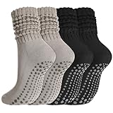 scenicamp Pilates Socks with Grips for Women 2 Pairs,...