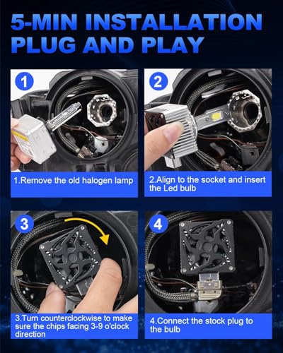 Bombillas LED D1S para faros de coche de 100W xenon blanco de 6500K 7