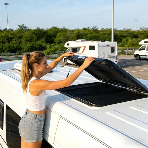 Pare-soleil pour toit ouvrant de camping-car universel et isolant