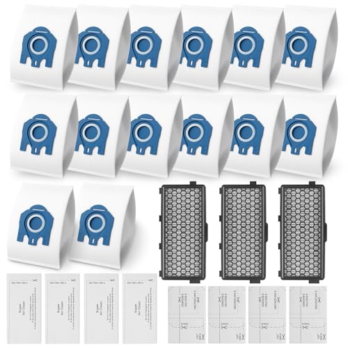 Sacs aspirateur GN et filtres HEPA pour purifier l'air du salon pendant le ménage Miele