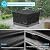 Velway Square Gas Fire Pit Cover - Outdoor Heavy Duty Patio Fire Pit Cover Fits for 32-38 Inch Waterproof Windproof Full Coverage Dustproof Anti UV&Tear Resistant, 38"x38"x20", Black