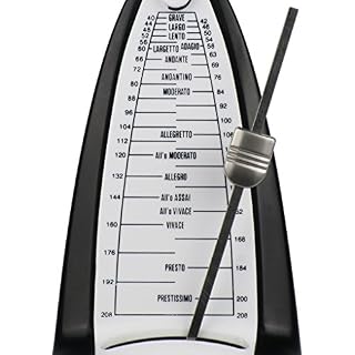 FLEOR Mécanisme mécanique à remonter avec métronome pour musiciens guitare, basse, piano et violon, noir - Les Beatles, Paul McCartney, John Lennon, RIngo Starr, George Harrison FLEOR Mécanisme mécanique à remonter avec métronome pour musiciens guitare, basse, piano et violon, noir – Image 3
