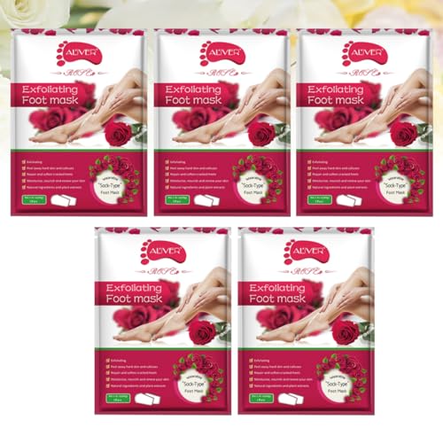 DOITOOL 10 Pcs máscara de pés máscara de pé para calosidades máscara facial hidratante esfoliante pa