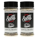 Scotts Seasonings and Marinades Authentic Santa Maria Seasoning Twin Pack - Ideal for Steaks, Roasts, Beef, Pork, Chicken, Lamb, 7oz Each - Flavorful Coating for Sealing Natural Juices