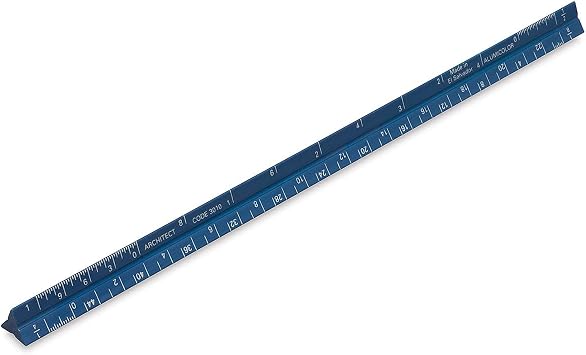 مقياس مهندس حجم الجيب بالألمنيوم ، 6 بوصات ، أزرق 3010-5