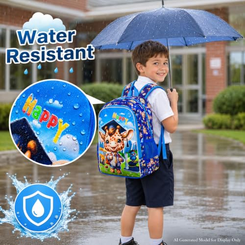 Image of AGSDON 3PCS Backpacks for Girls, 16 inch Elementary Kids Backpack Preschool School Bookbags and Lunch Box