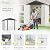 Greesum Outdoor Storage Shed 6 x 4 ft. Utility Tool Shed Metal Storage Garden Shed with Door & Lock for Patio Storage, White