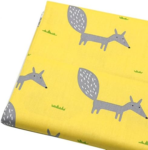 6pcs 15.7" x 19.7" Fox Prints 100% Cotton Fabric,Fat Quarters Bundle Sewing Supplies