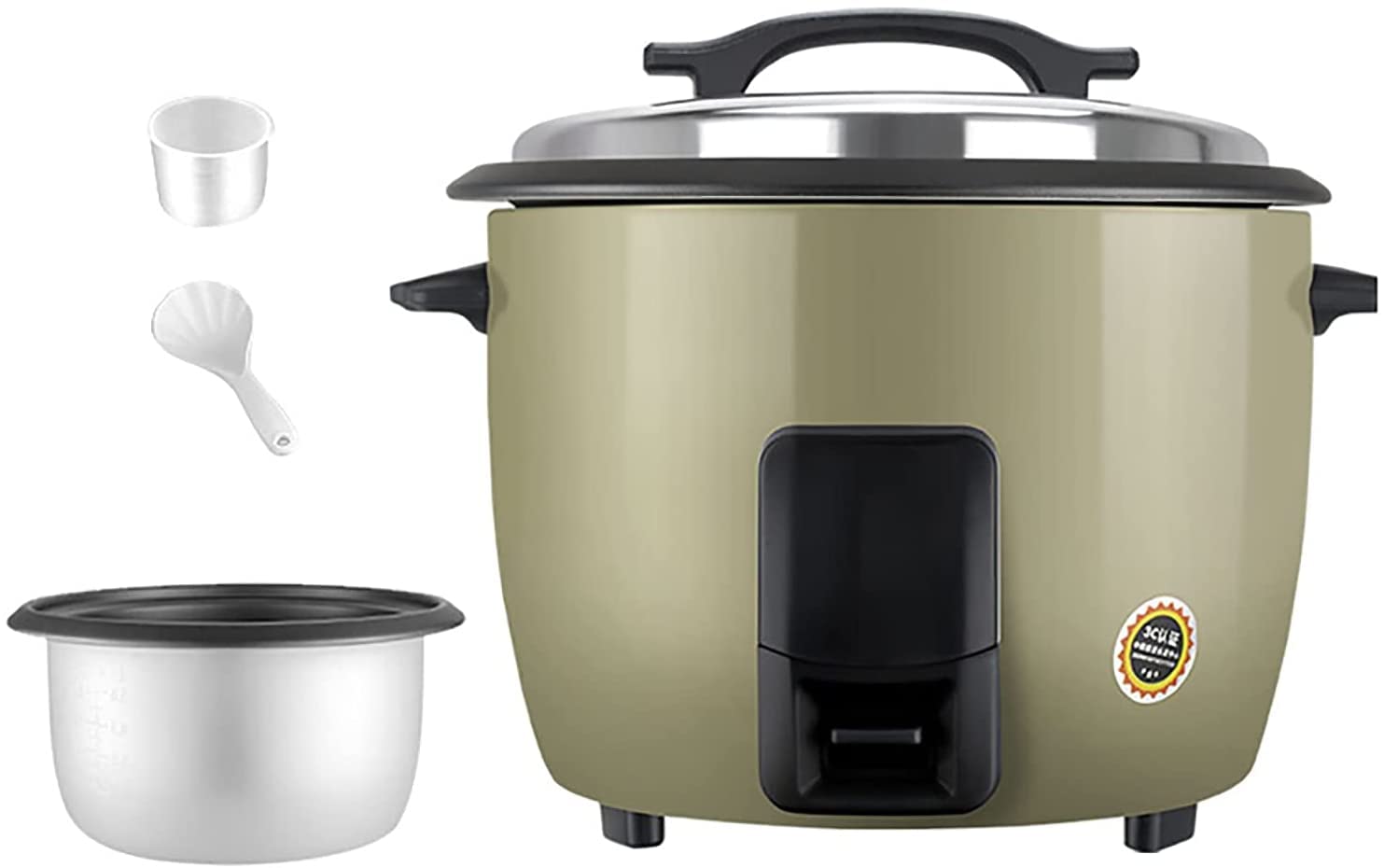 5sssallefaa Rice Cooker Household Old-Fashioned Multifunctional Non-Stick Rice Cooker Intelligent Heat Preservation for 2-8 People A 6L B