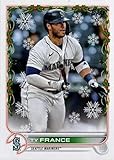 2022 Topps Holiday #HW191 Ty France Seattle Mariners Baseball Card - GotBaseballCards