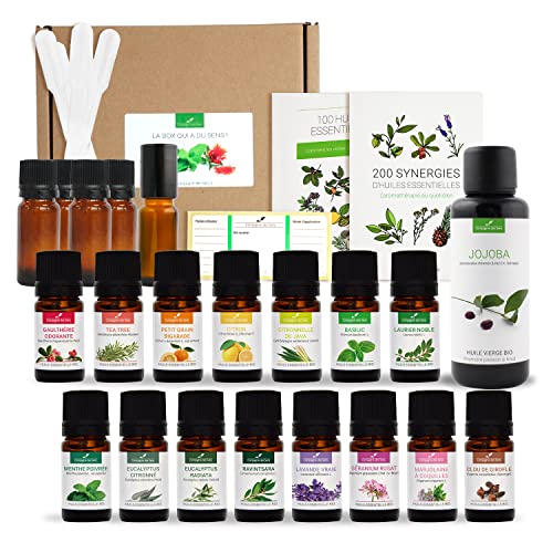 L'incontournable box - Coffret Cadeau Aromathérapie - 15 huiles essentielles BIO indispensables