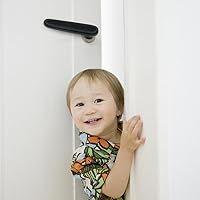 Vista 4 de Fundas para manijas de puerta, 2 protectores de silicona de seguridad para manija de puerta, protector de perilla de puerta más grueso, cubierta