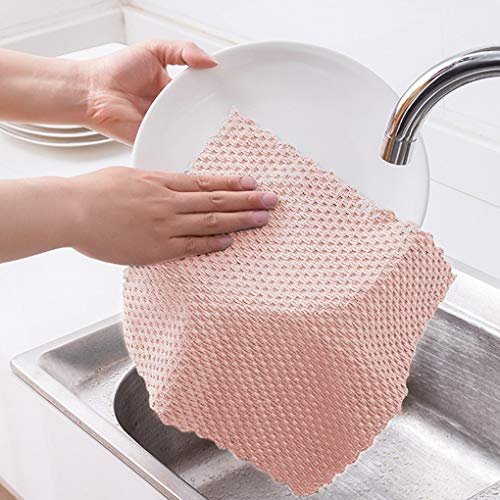 rongweiwang Schoonmaakdoek Thuis Keuken Teller Spoelbak Schotel microfiber reiniging doek Wasdoek Microfiber… - Image 4