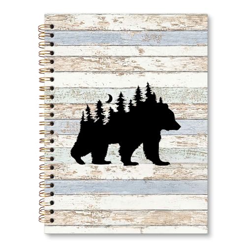 Libreta de oso para regalo de cumpleaños diario de naturaleza