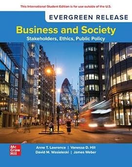 Business and Society: Stakeholders, Ethics, Public Policy SELF PRINT: 2026 Release ISE 18th Edition book cover