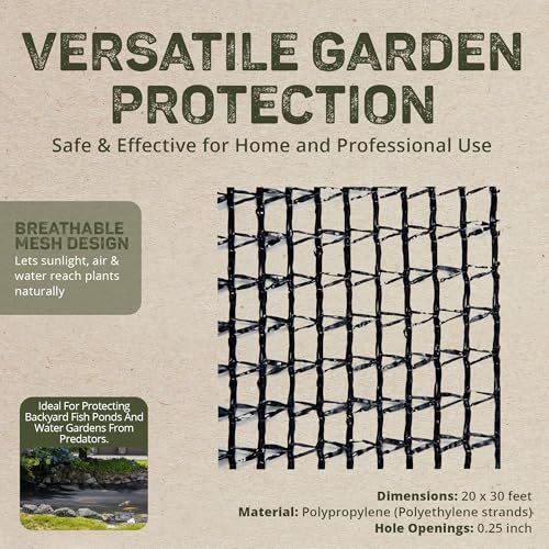 Image of Dewitt Pond Netting - 1 /4 in Mesh Fish Guard - 20 x 30 ft - Polyethylene