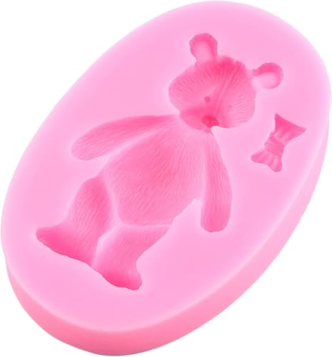 Miniatura 8 de Mujiang Moldes de silicona para fondant, molde de chocolate con oso de luna para decoración de pasteles, pasta de goma, decoración de cupcakes,