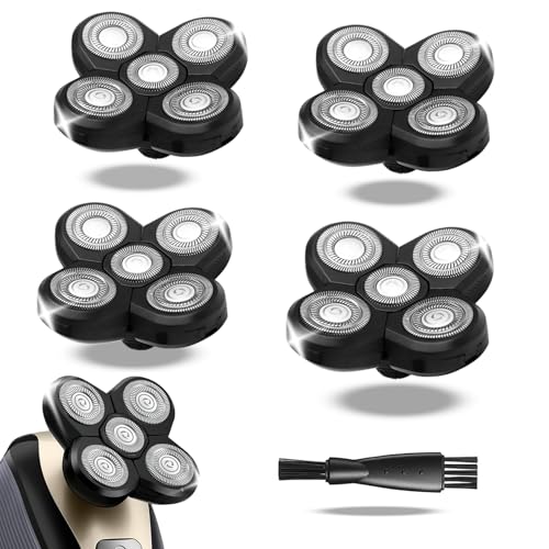 OXSITO Pro 5 Replacement Blades for Freebirds Flexing Series Bald Head Shavers Blades Refills with Precision and Comfort Shave(Pack of 4)