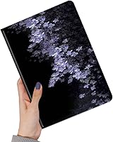Vista 23 de Funda floral compatible con iPad de 9ª, 8ª y 7ª generación Air 3ª generación Pro de 10.5 pulgadas, diseño de flores, bonita funda inteligente